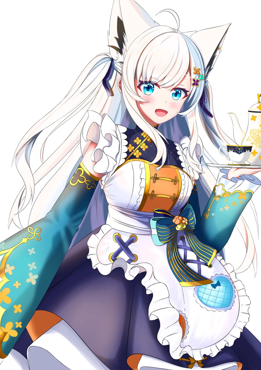 shirakami fubuki (hololive) drawn by ayana_haku