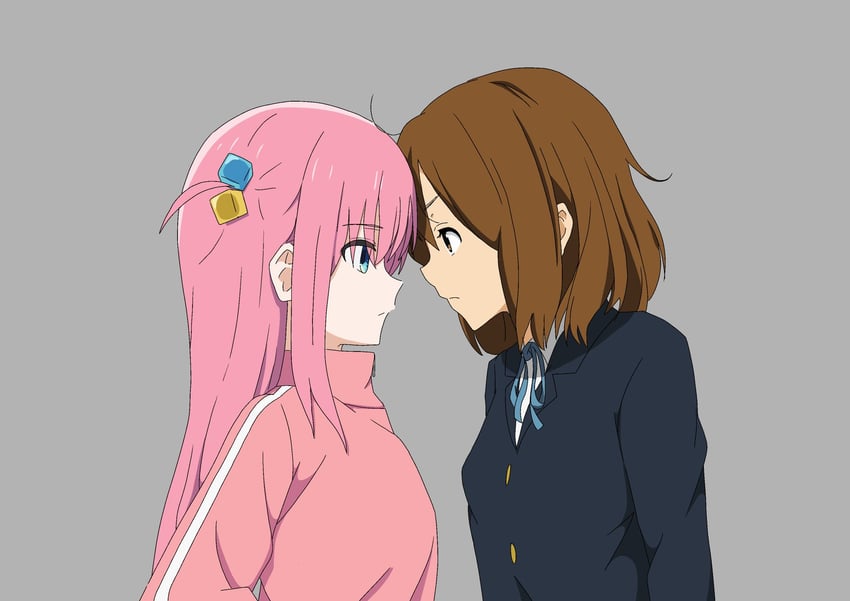 gotoh hitori and hirasawa yui (k-on! and 1 more) drawn by in_cabbage