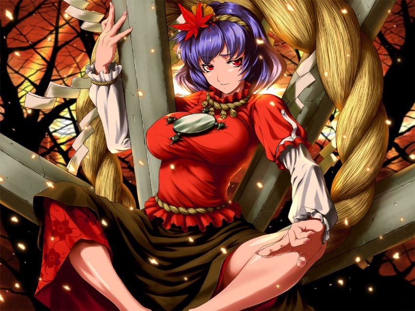 yasaka kanako (touhou) drawn by houraichou