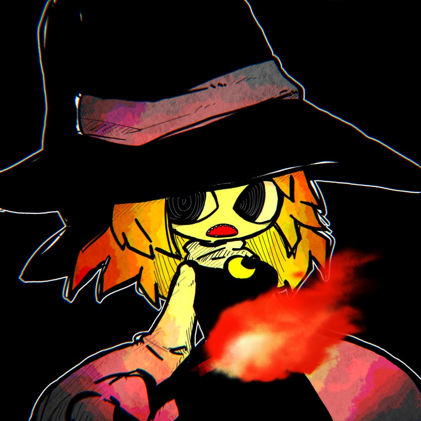 kirisame marisa and gogogo (touhou and 1 more) drawn by muimui_(4242564muimui)