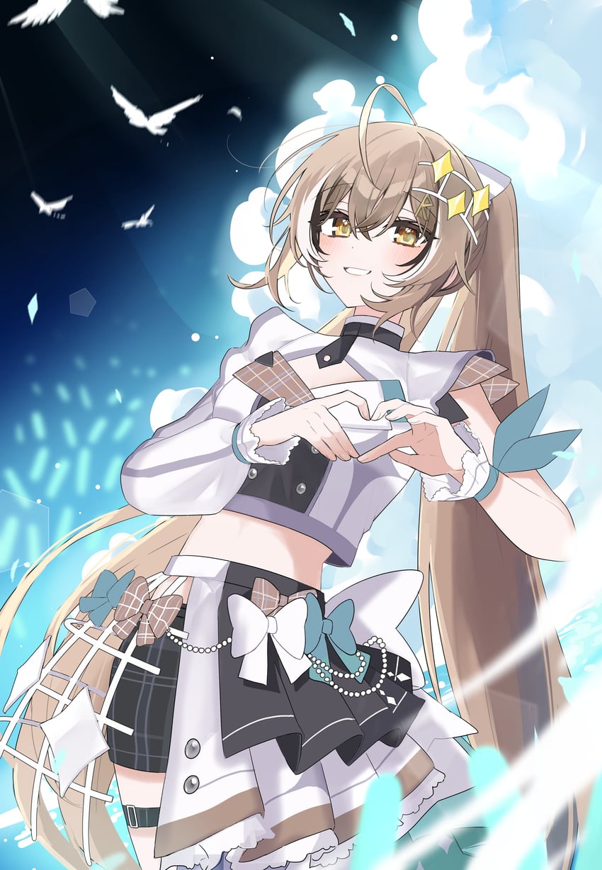 nanashi mumei (hololive and 1 more) drawn by xx_tk9