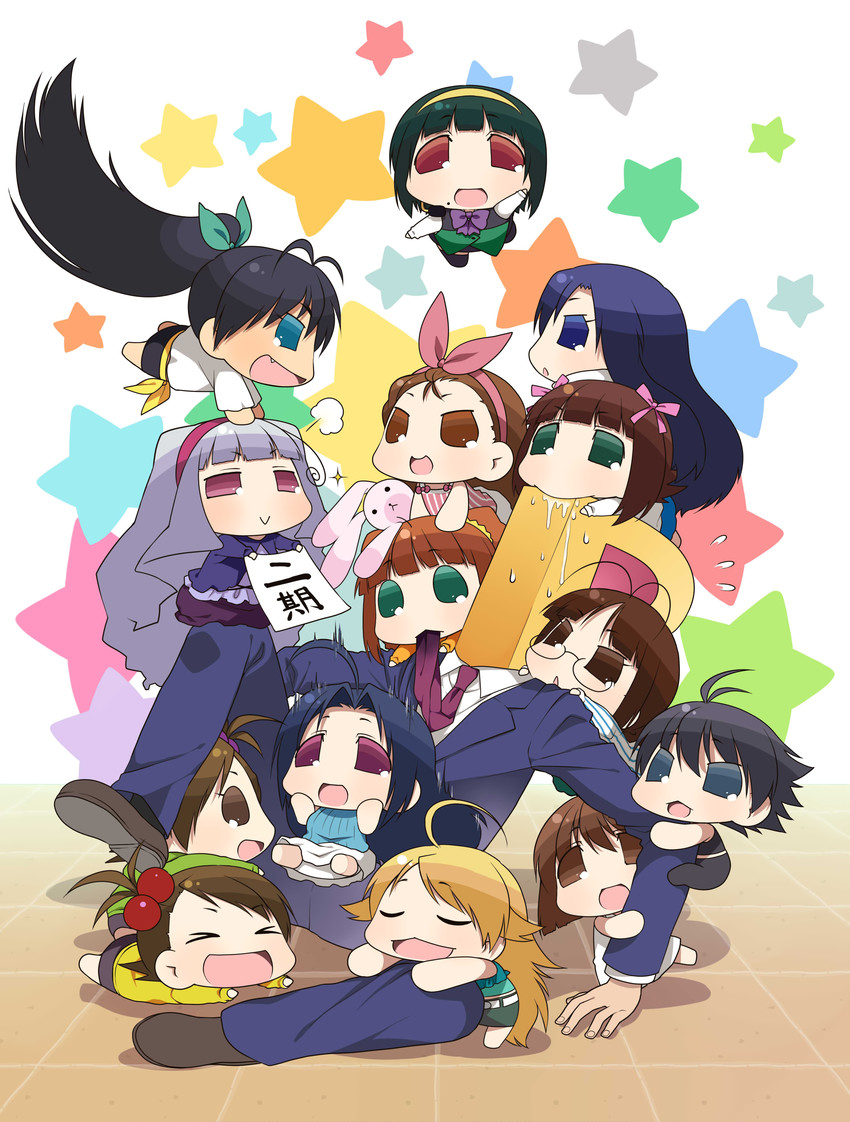 producer, p-head producer, chihyaa, haruka-san, takanya, and 11 more (idolmaster and 1 more)