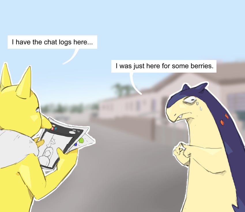 hypno and typhlosion (pokemon and 1 more) drawn by kakolbus