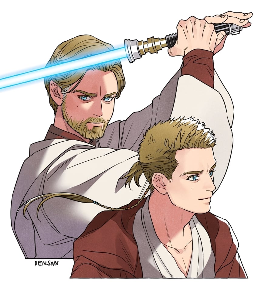 obi-wan kenobi (star wars and 2 more) drawn by pensan