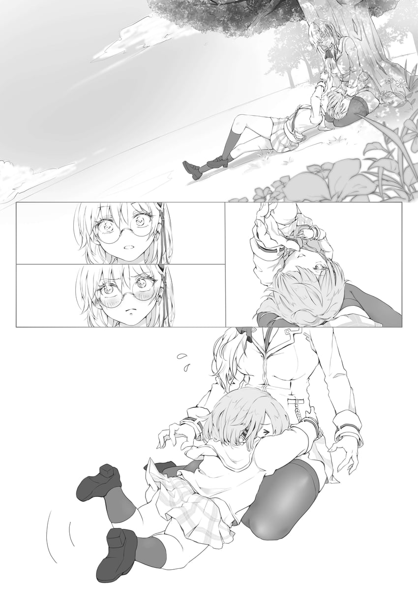 kayamori ruka and izumi yuki (heaven burns red) drawn by ui_mand_ra