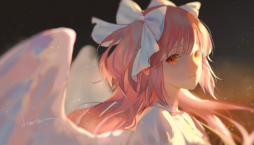 kaname madoka and ultimate madoka (mahou shoujo madoka magica) drawn by say_hana