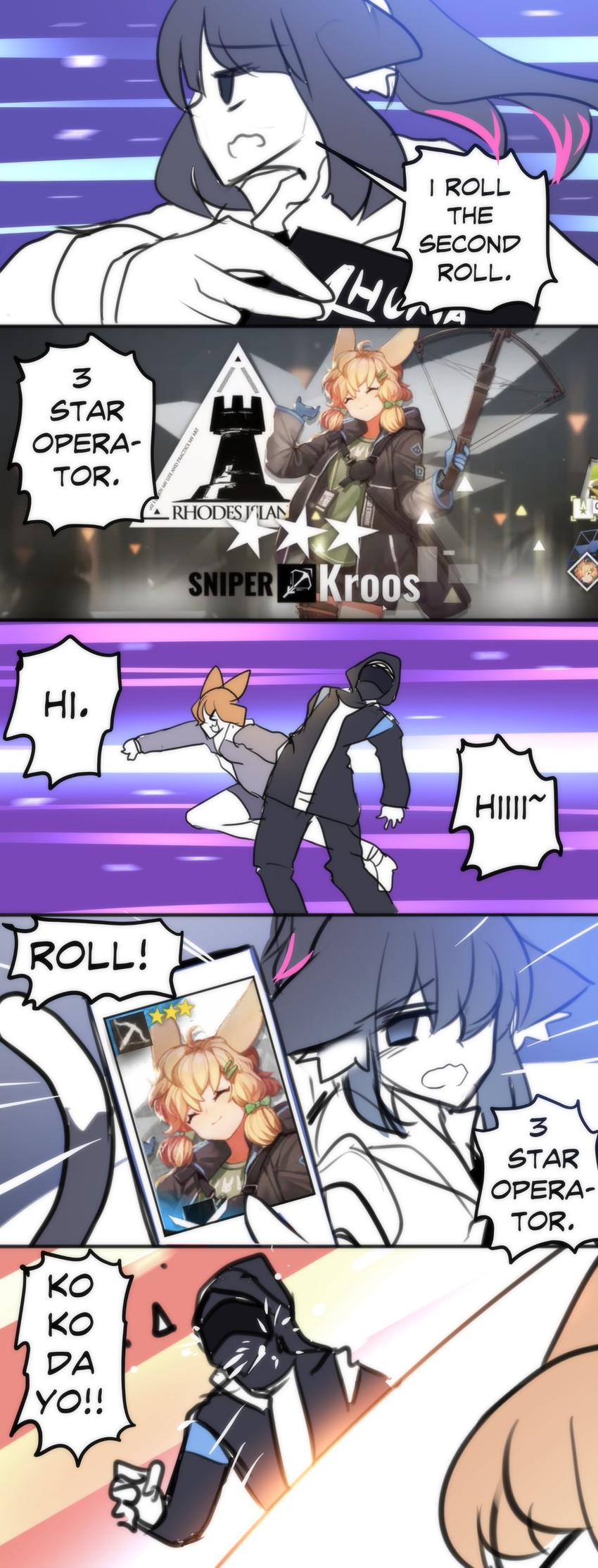 doctor, jessica, and kroos (arknights and 2 more) drawn by hinghoi