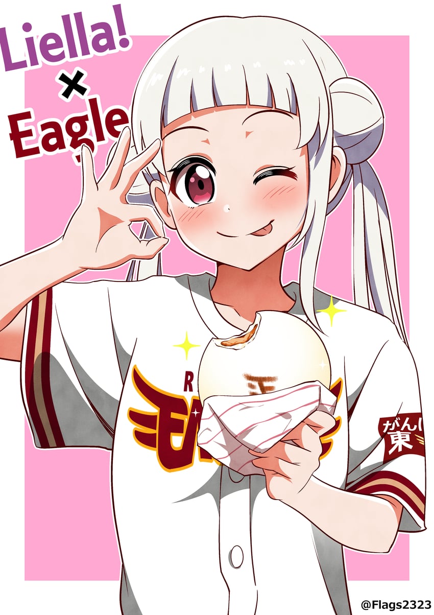 arashi chisato (love live! and 2 more) drawn by pakudehon