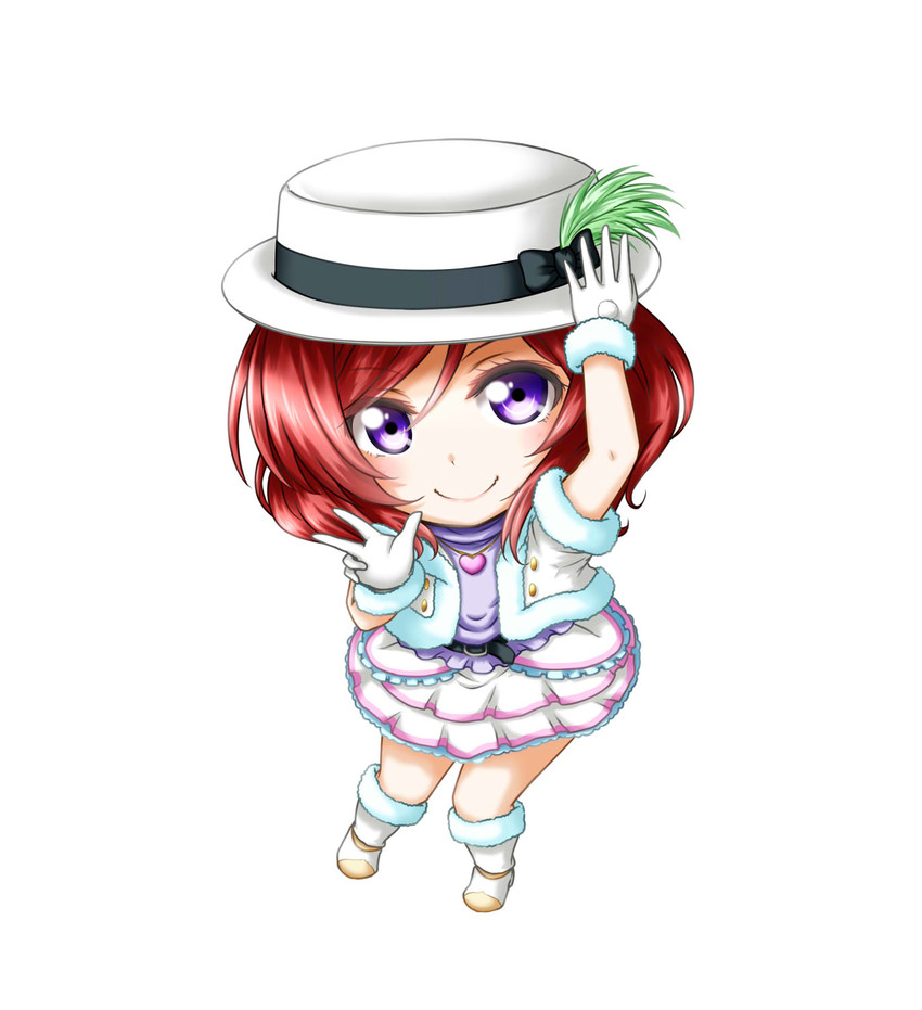 nishikino maki (love live! and 1 more) drawn by kuena