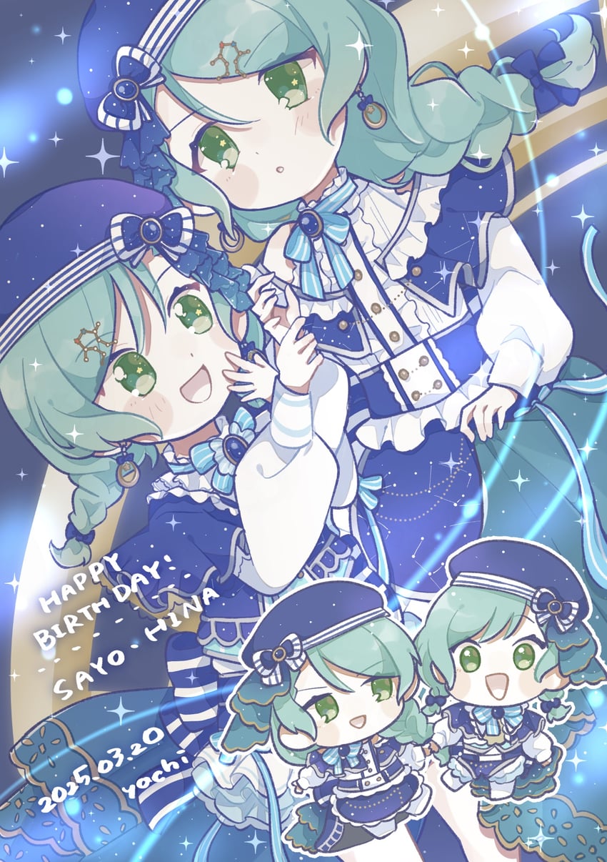 hikawa sayo and hikawa hina (bang dream!) drawn by yachi_(m104yj)
