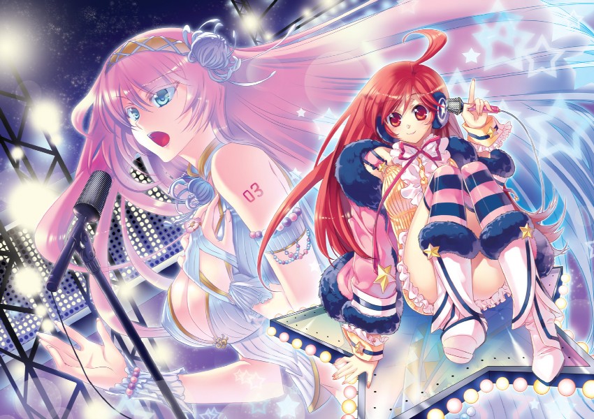 megurine luka and sf-a2 miki (vocaloid) drawn by cu-rim