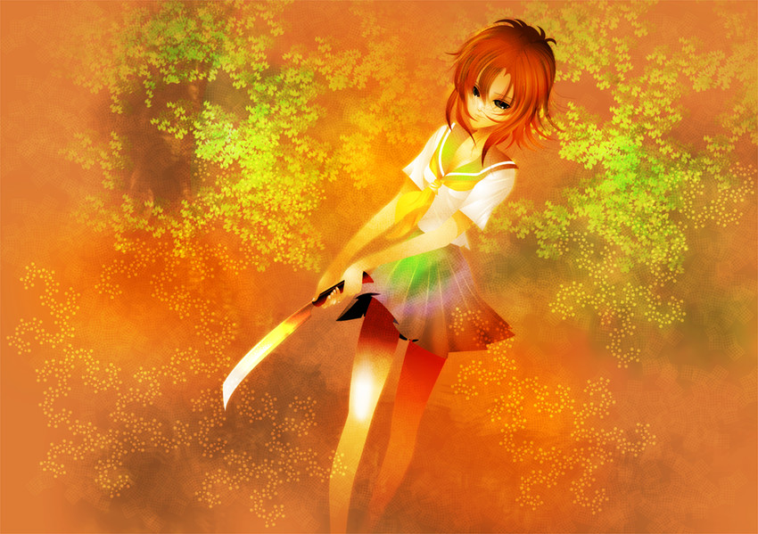 ryuuguu rena (higurashi no naku koro ni) drawn by uru_(pixiv1606516)