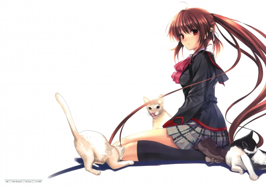 natsume rin and lennon (little busters!) drawn by misaki_kurehito