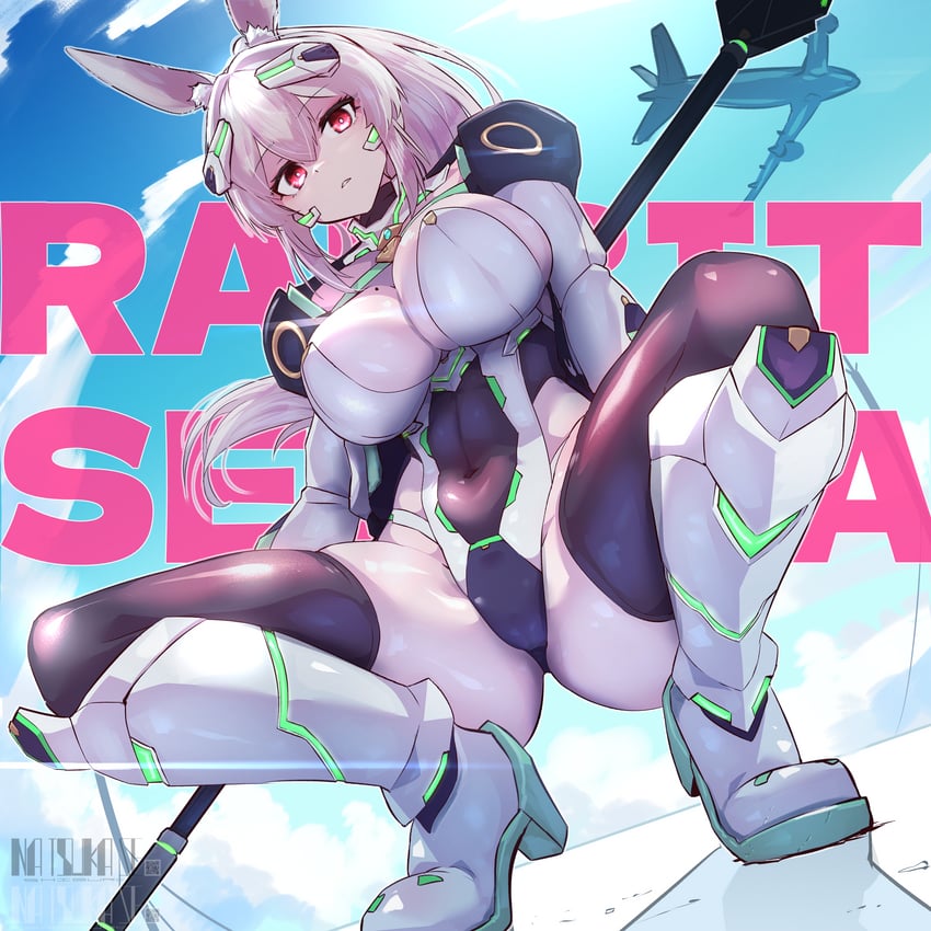 yuina and rabbit selena (original) drawn by natsukaze_shigure