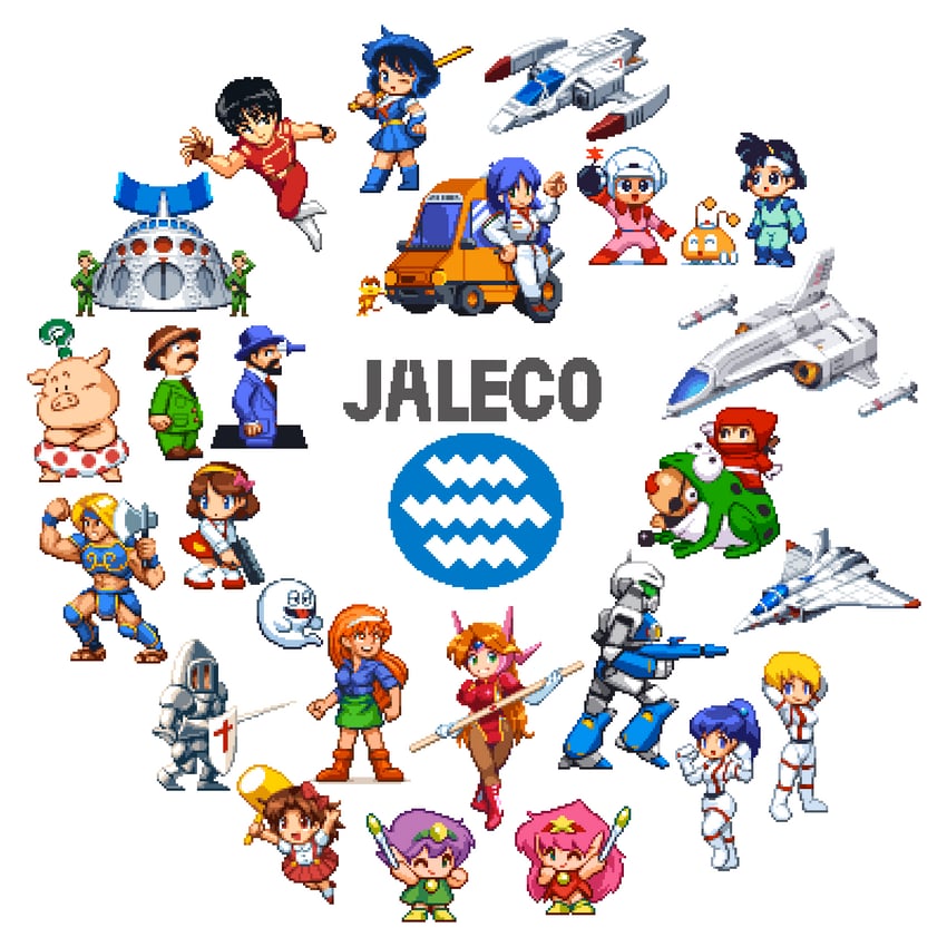 misaki kyouko, suchie-pai, clarice, jajamaru, annoying cat, and 10 more (idol janshi suchie-pai and 11 more) drawn by pixelflag