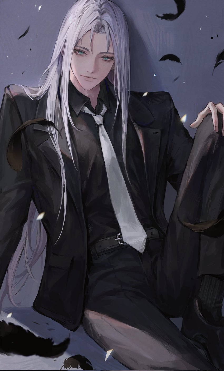 sephiroth (final fantasy and 2 more) drawn by intointt