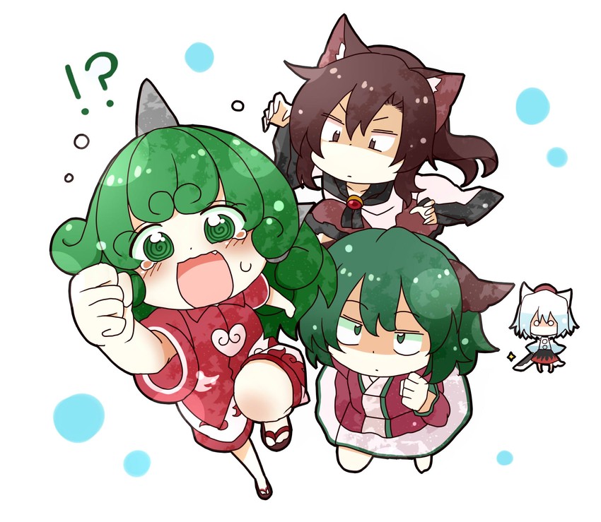 inubashiri momiji, imaizumi kagerou, kasodani kyouko, and komano aunn (touhou) drawn by totoharu_(kujirai_minato)