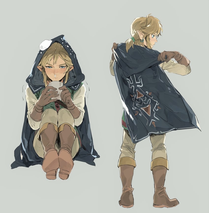 link (the legend of zelda and 1 more) drawn by gyou_chin