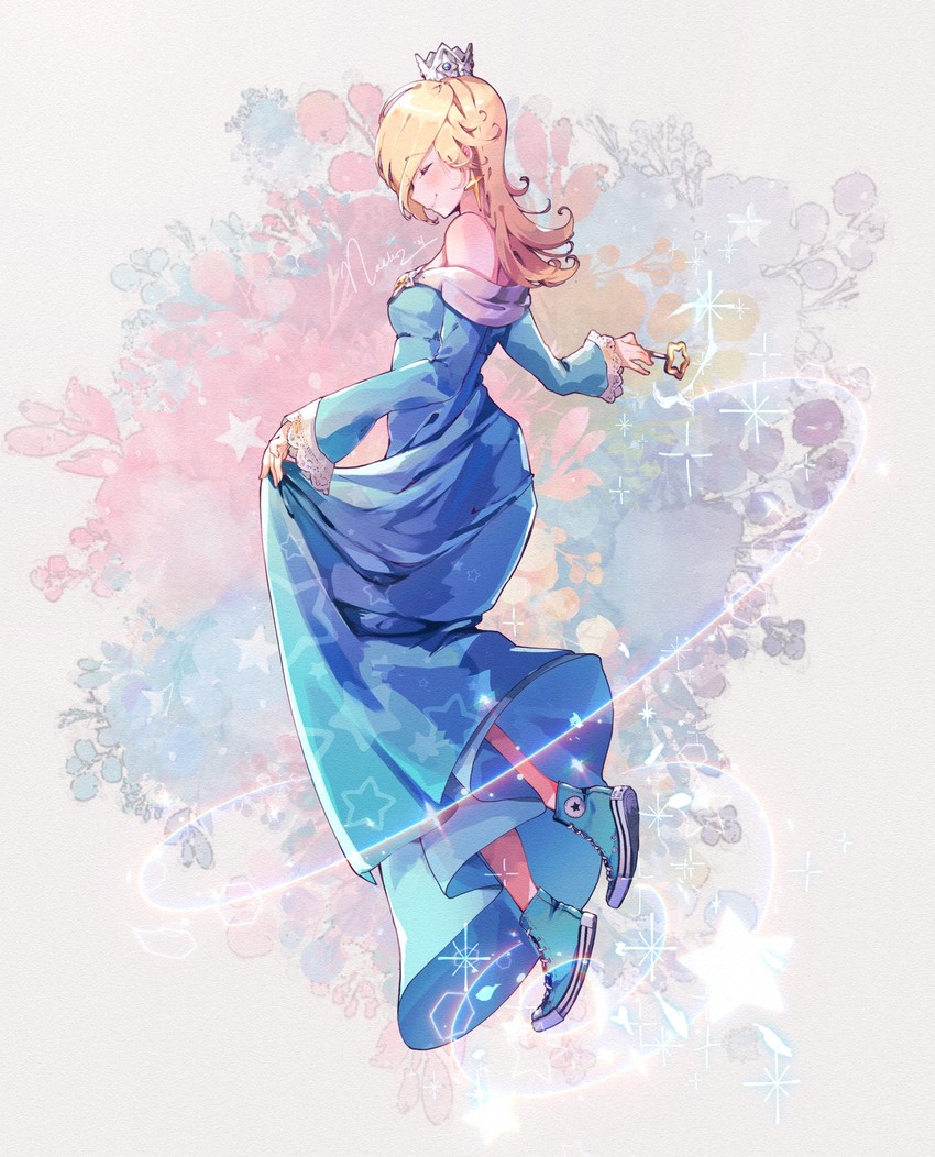 rosalina (mario and 3 more) drawn by nachoz_(nachozart)