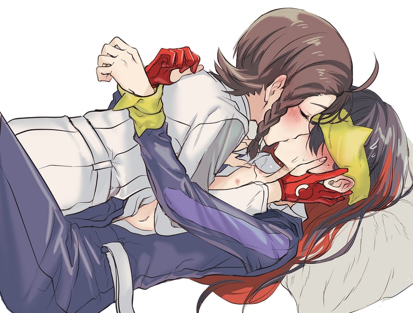 juliana and carmine (pokemon and 1 more) drawn by hyaku_ae_mon