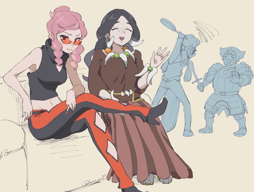 siebold, malva, drasna, and wikstrom (pokemon and 1 more) drawn by huna_nr