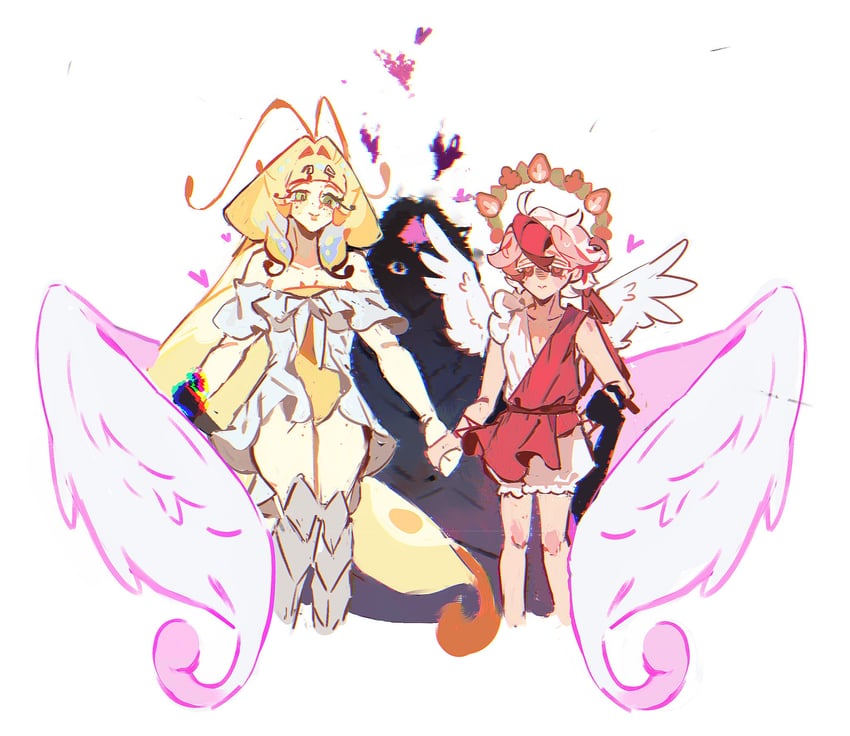 eternal sugar cookie, sugarfly cookie, and pavlova cookie (cookie run and 1 more) drawn by chis74