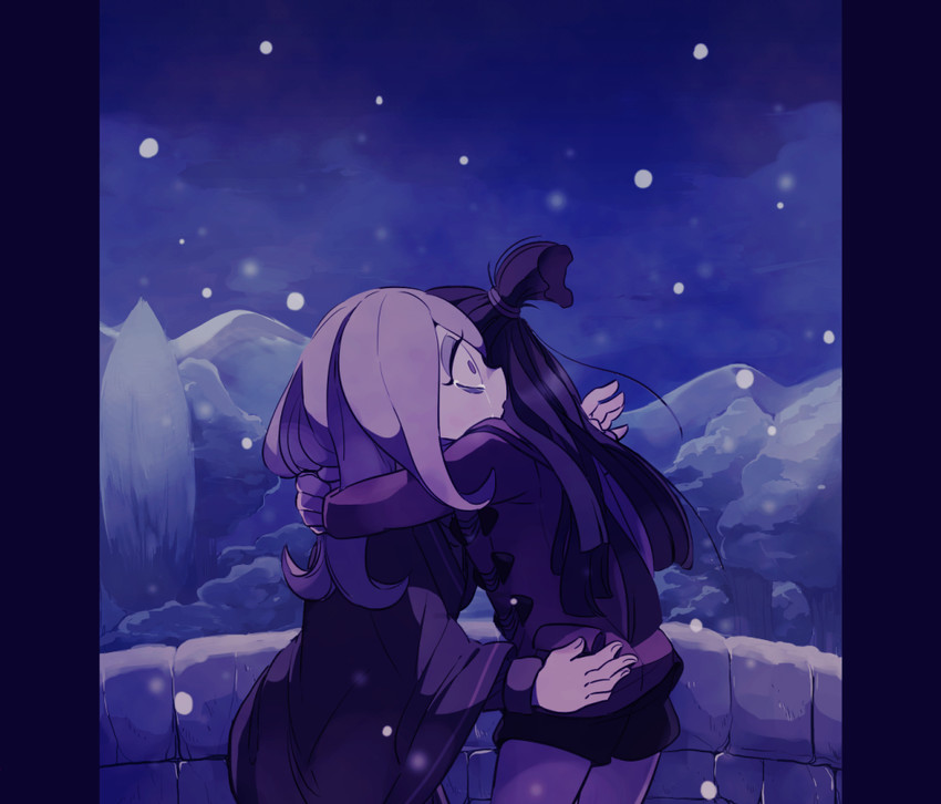 kagari atsuko and sucy manbavaran (little witch academia) drawn by tama_(tm_suac)