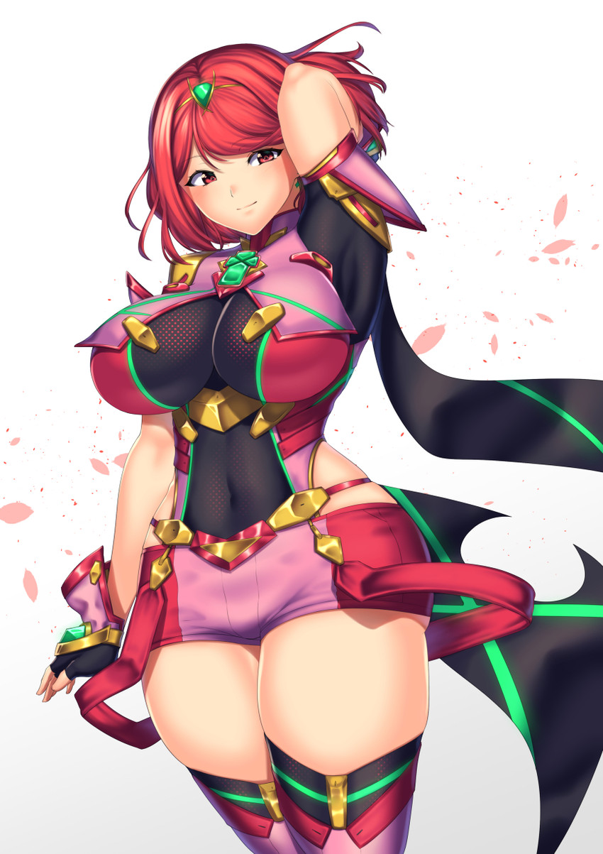 pyra (xenoblade chronicles and 1 more) drawn by yui_sora
