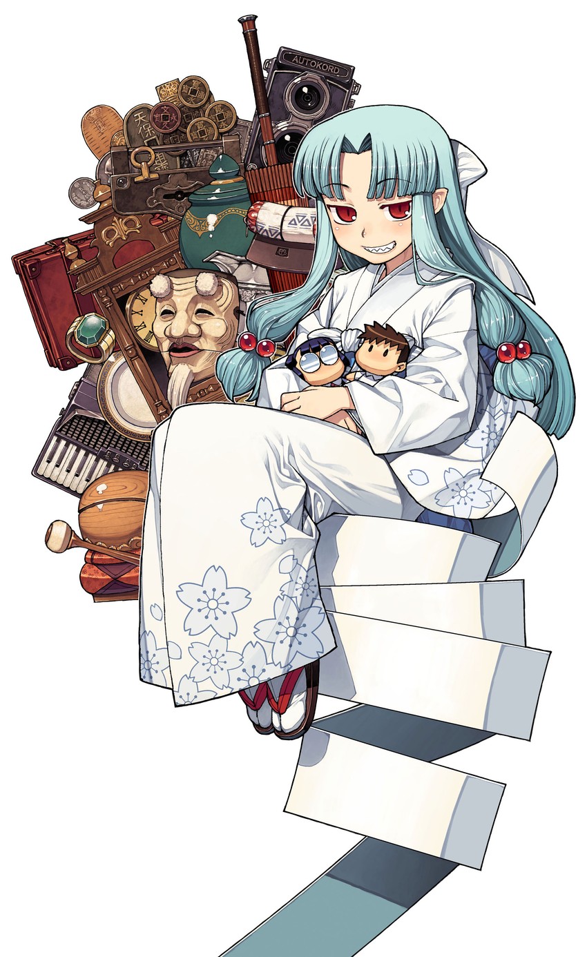 kiriha, kagami kazuya, and chikaishi chisato (tsugumomo) drawn by hamada_yoshikazu