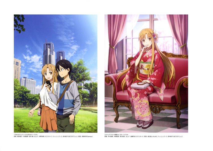 asuna and kirito (sword art online and 1 more)
