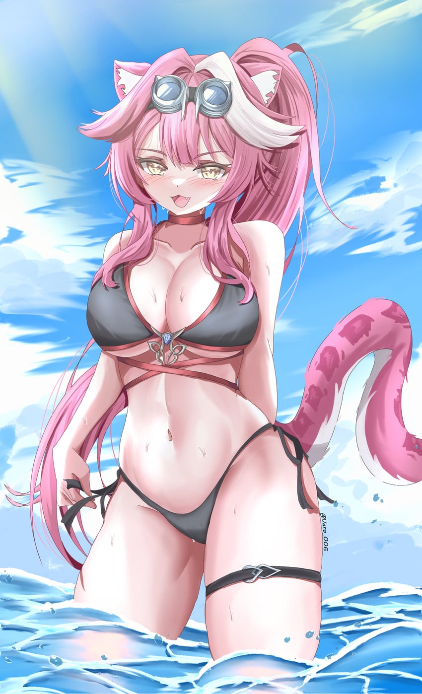 raora panthera (hololive and 1 more) drawn by varo_006