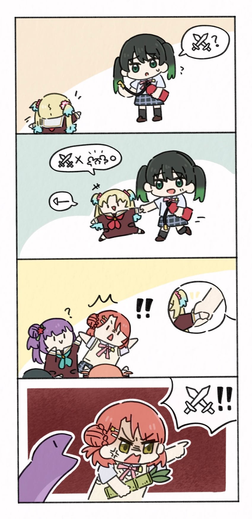 hinoshita kaho, otomune kozue, osawa rurino, momose ginko, uehara ayumu, and 2 more (love live! and 3 more) drawn by zueka27