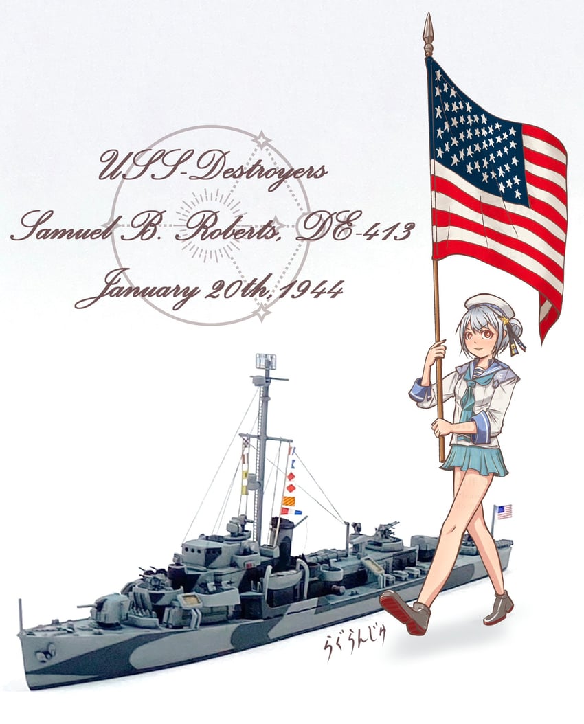 samuel b. roberts (kantai collection and 1 more) drawn by easytyann