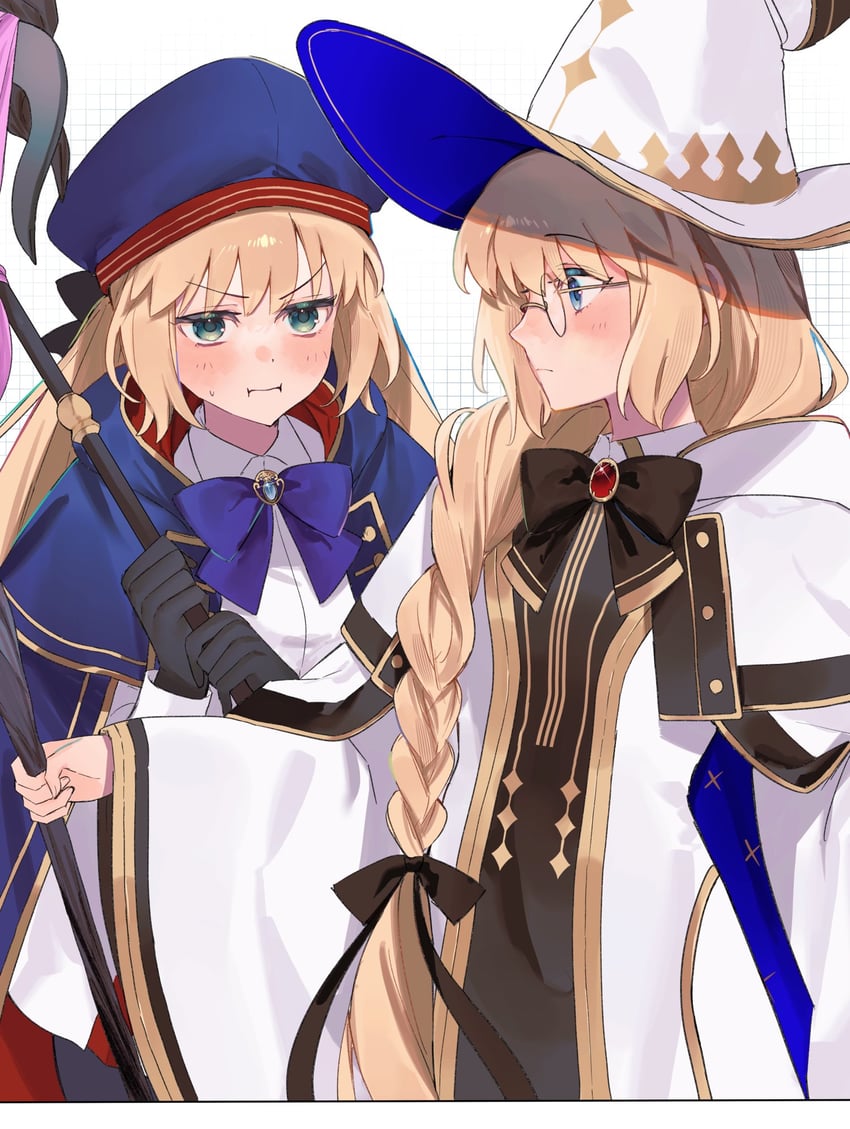 artoria pendragon, artoria caster, and aesc (fate and 1 more) drawn by uxco0