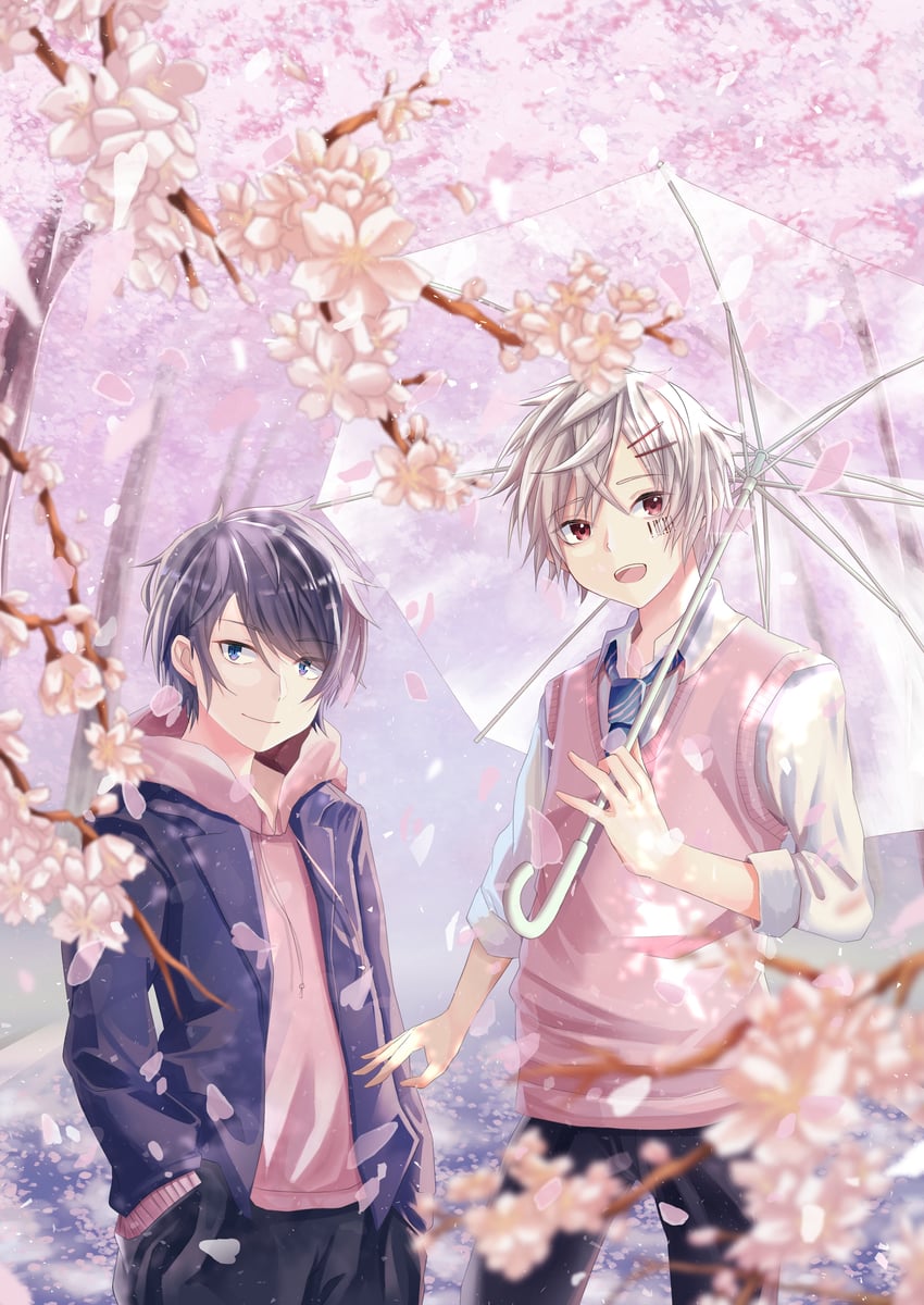 mafumafu and soraru (indie utaite and 1 more) drawn by yutori3218