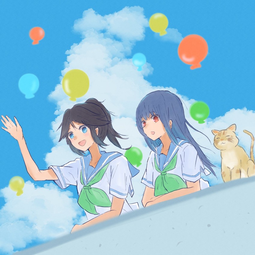 yoroizuka mizore and kasaki nozomi (hibike! euphonium and 1 more) drawn by hatayoli
