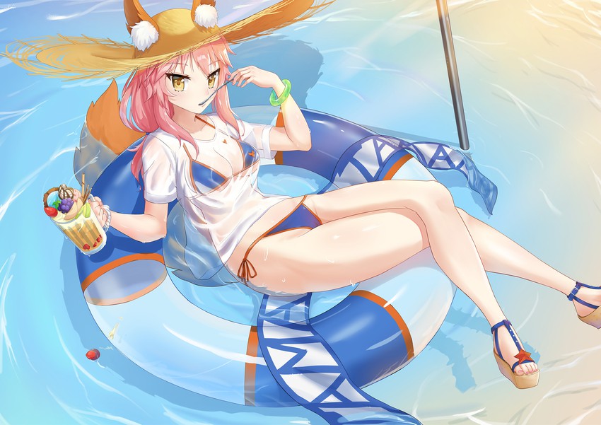tamamo and tamamo no mae (fate and 1 more) drawn by zie_(pannihe)