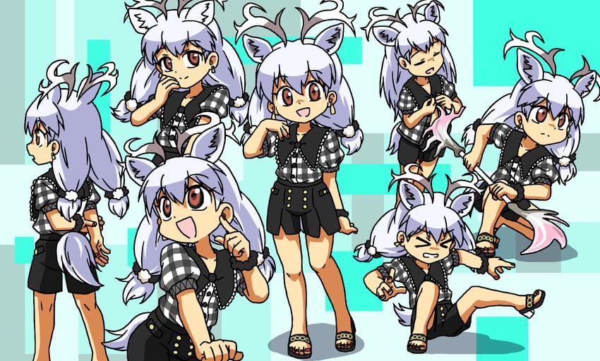 white reindeer (kemono friends and 1 more) drawn by srd_(srdsrd01)