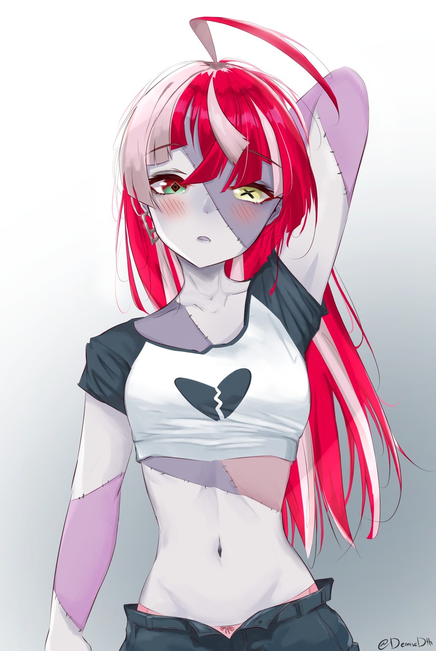 kureiji ollie (hololive and 1 more) drawn by demise_(official_makuu)