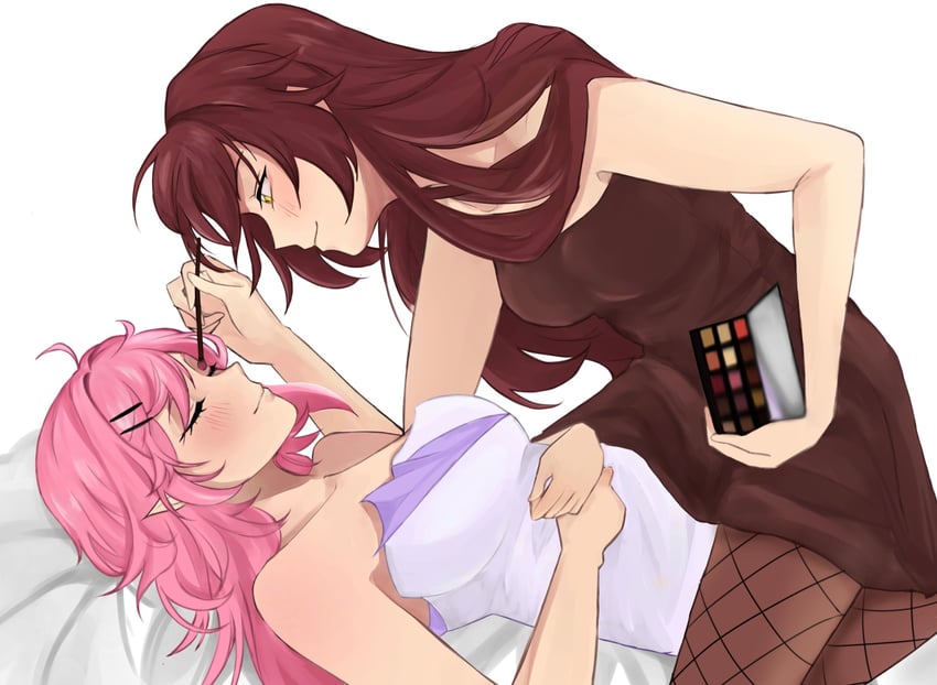 elysia and eden (honkai and 1 more) drawn by lesbianvrmth