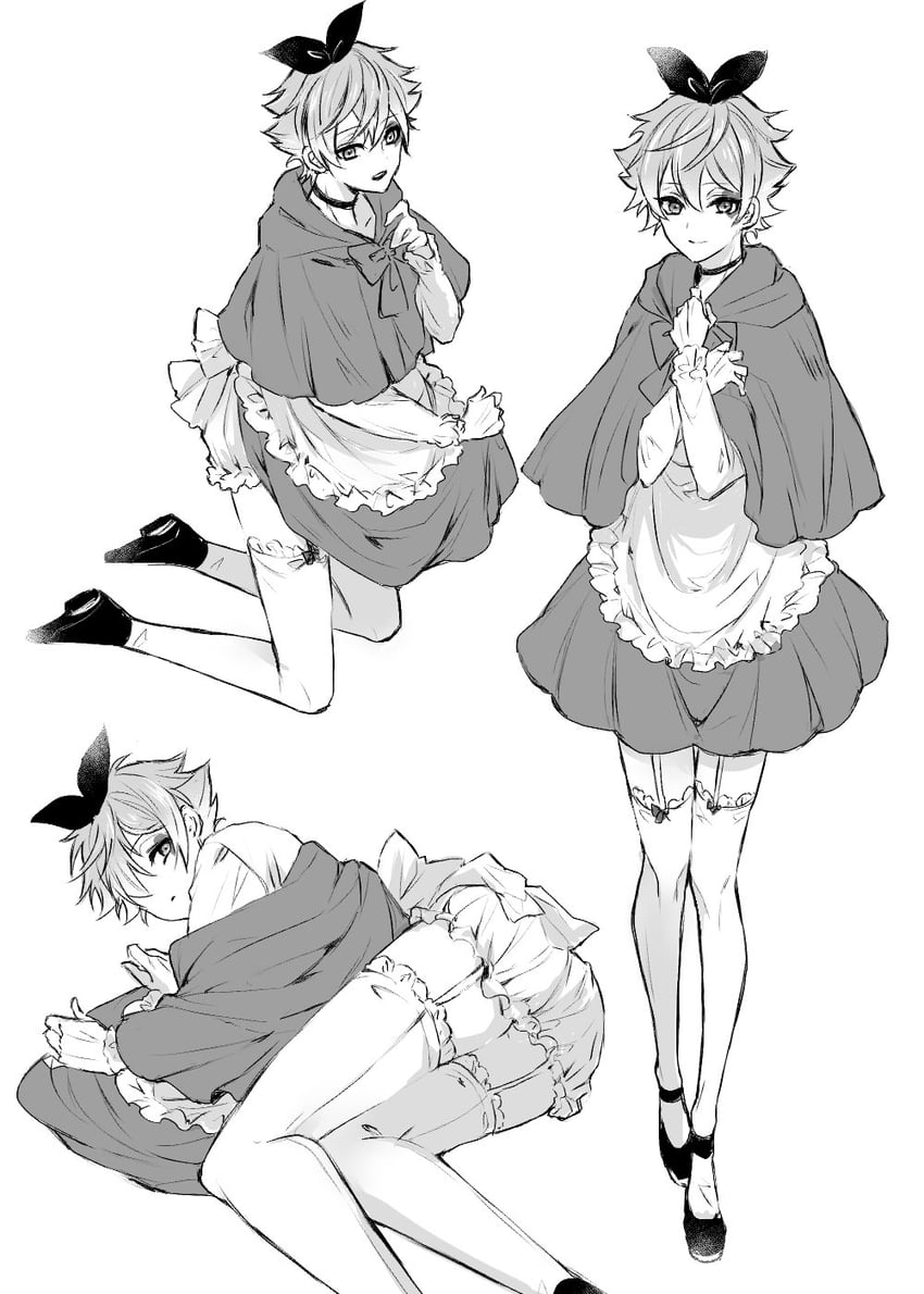 little red riding hood and ace trappola (twisted wonderland and 1 more) drawn by mofu_twst