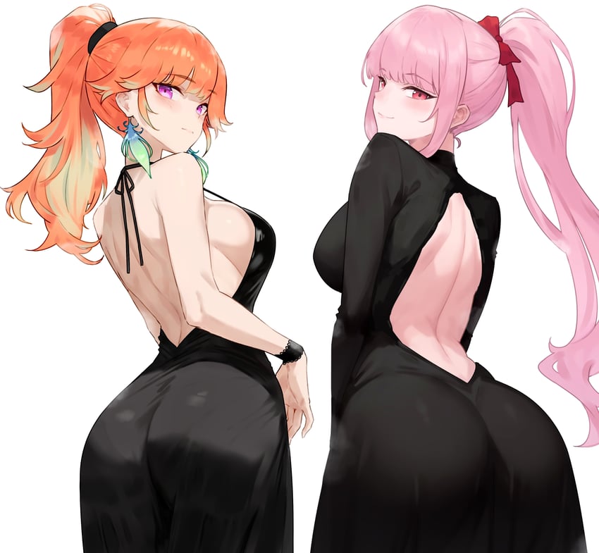 mori calliope and takanashi kiara (hololive and 1 more) drawn by bluefield