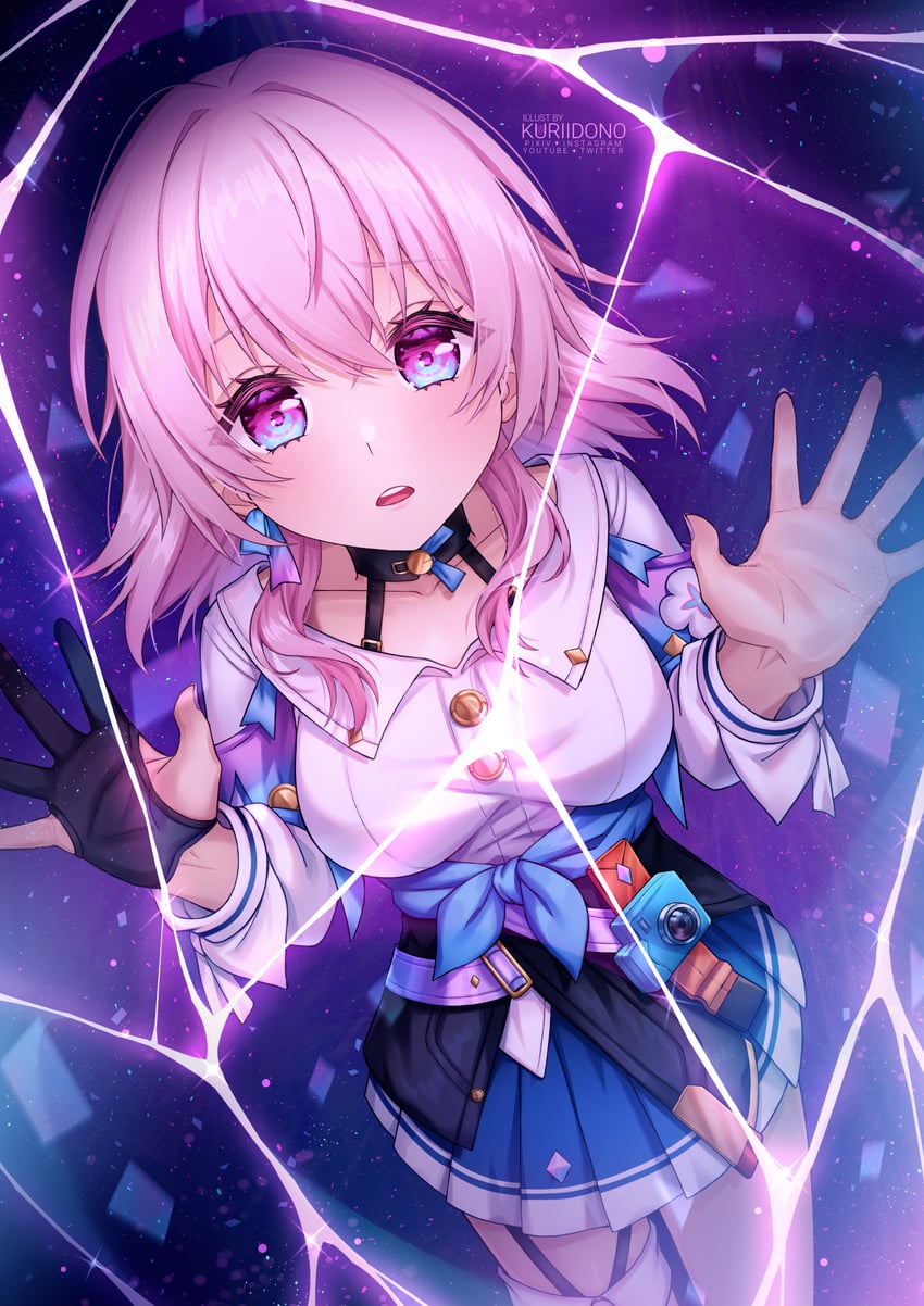 march 7th (honkai and 1 more) drawn by kuriidono