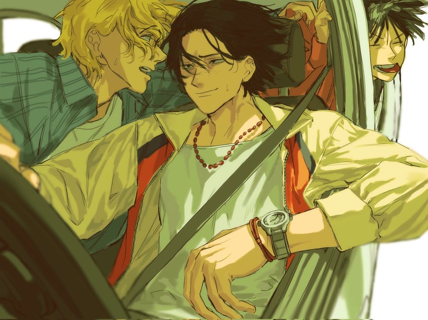 monkey d. luffy, portgas d. ace, and sabo (one piece) drawn by leaff00