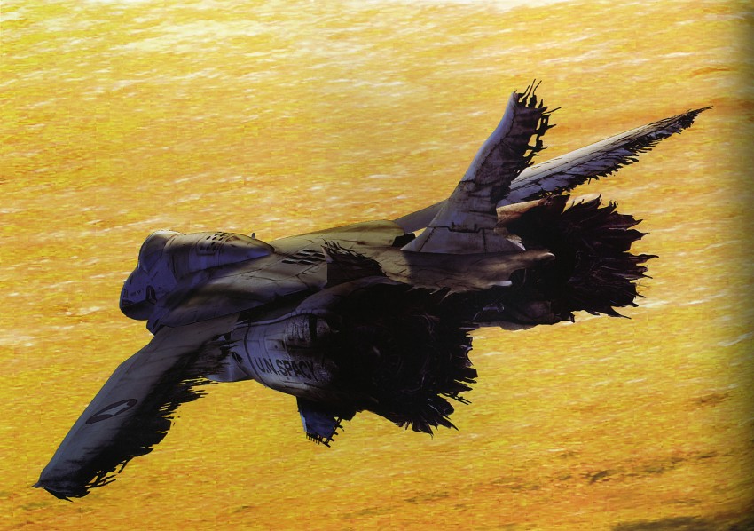 vf-0, kudou shin, and vf-0a (macross and 1 more) drawn by tenjin_hidetaka