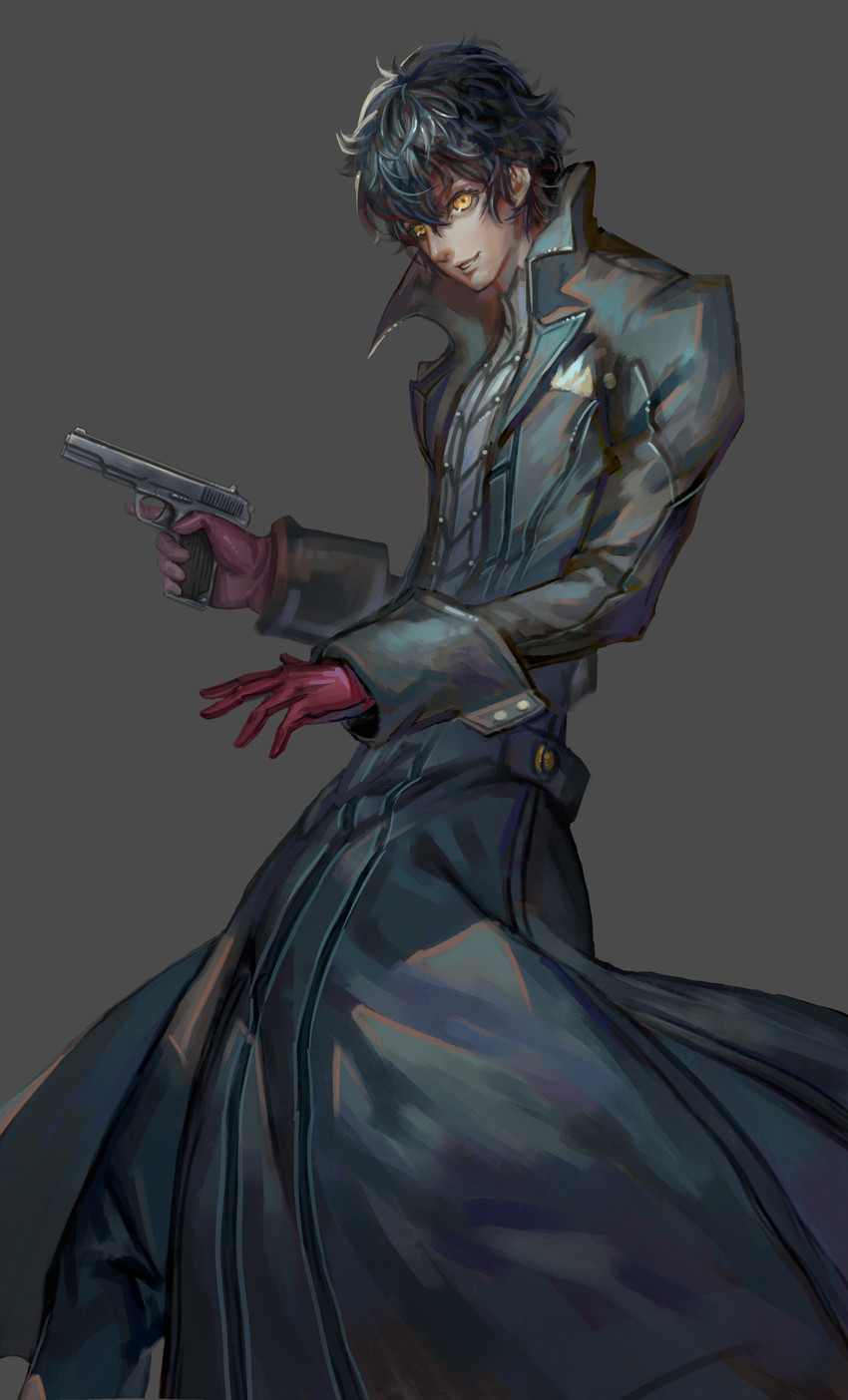 amamiya ren and joker (persona and 1 more) drawn by greyyue