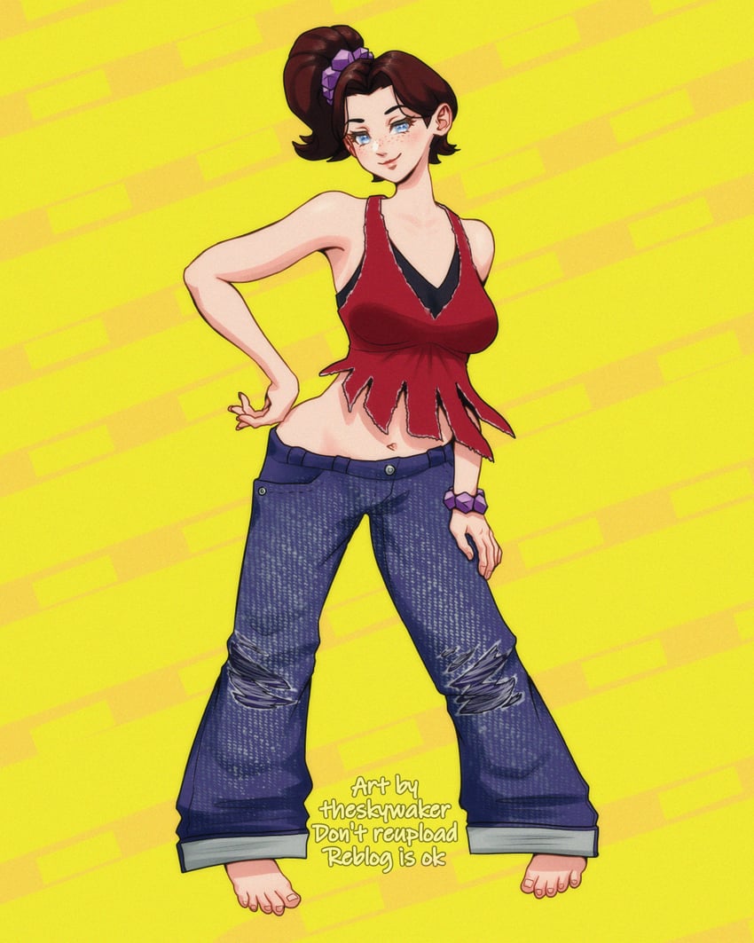 pauline (mario and 2 more) drawn by theskywaker