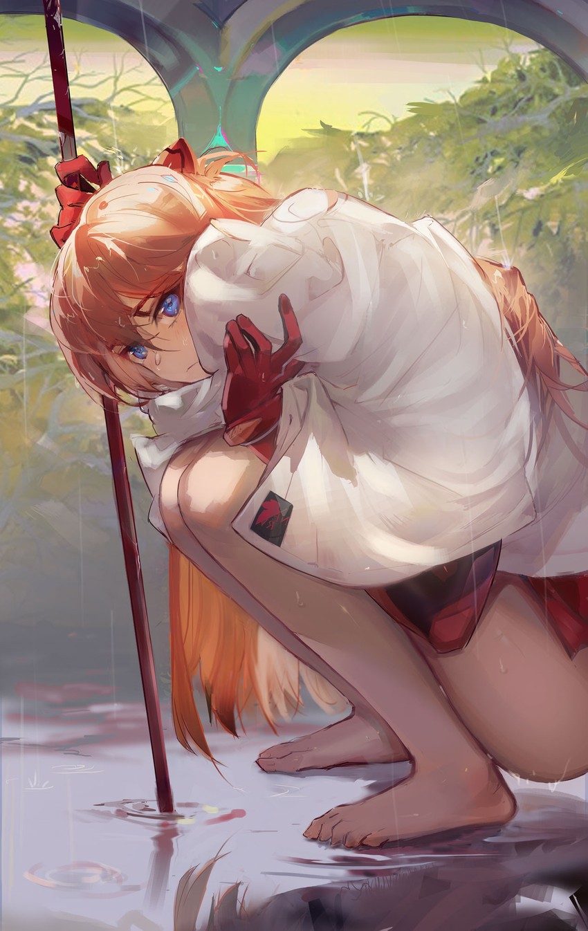souryuu asuka langley (neon genesis evangelion) drawn by rabbit_(tukenitian)