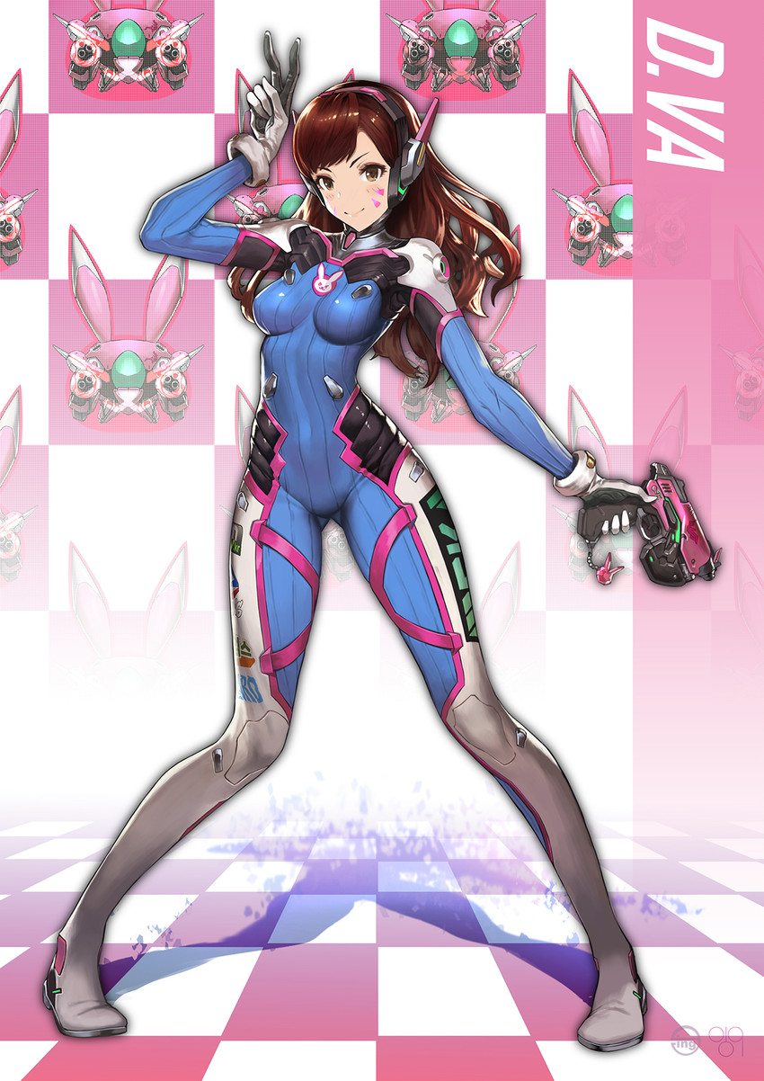 d.va (overwatch and 1 more) drawn by ing9