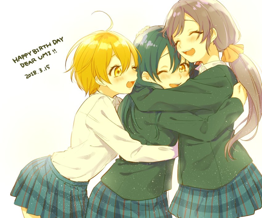 tojo nozomi, sonoda umi, and hoshizora rin (love live! and 1 more) drawn by azuma_(no488888)